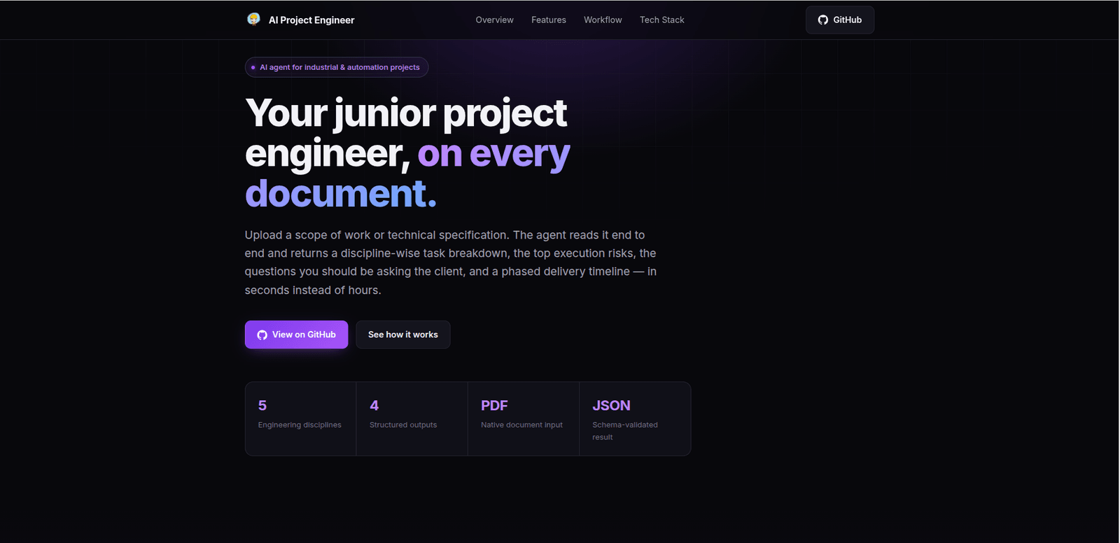 AI Project Engineer Agent screenshot